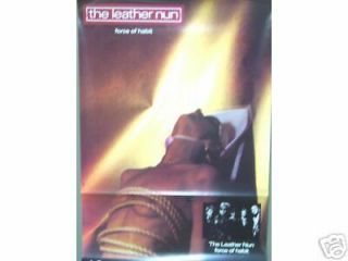 The Leather Nun - Goth - Force Of Habit Vintage Promo Poster [1987] Vg,