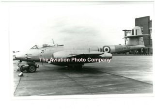Raf Gloster Meteor Wa763 Vintage Photograph