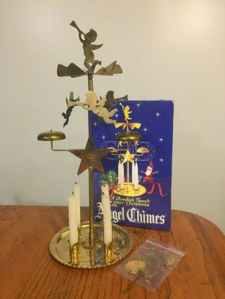 Vtg Swedish Christmas Angel & Party Chimes Made Sweden