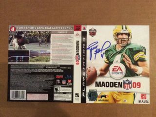Brett Favre Autographed Madden Game Cover Certified