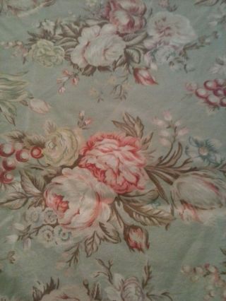 Vintage Ralph Lauren Charlotte Flat Sheet Size Queen 100 Cotton Made Italy