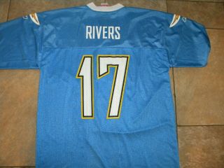 Vintage - PHILIP RIVERS 17 LOS ANGELES CHARGERS Jersey Size L - 1 3