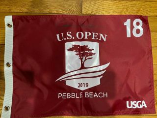 Johnny Miller Autographed Us Open 2019 Pebble Beach Flag