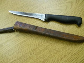 Vintage Regent Sheffield Laser 5 Filet Knife W/ Marttiini Sheath 10 " Long