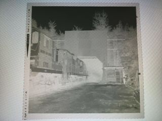 Vintage Film Negative Boston & Maine Railroad loco 717 1712 1716 Hoosac Tunnel 2