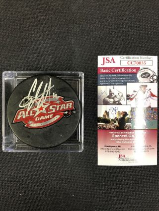 2011 All Star Game Signed Autographed Puck Eric Staal Minnesota Wild Jsa