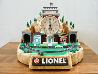Vintage Lionelville Lionel Train Track,  Clock,  Town Depot,  Great Audio No Train