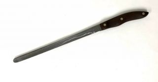 Vintage Cutco No.  24 Carving Slicing 9 1/2” Blade Usa Made Wood Handle