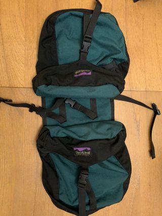 Vintage Overland Equipment Bicycle Panniers Set Saddle Bags Green