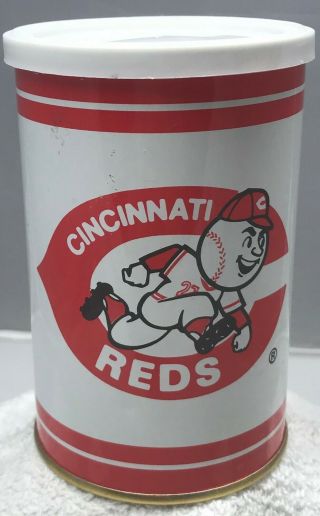 Vintage Cincinnati Reds Tin Can Bank (2011)