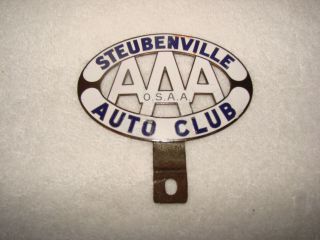 Steubenville Auto Club License Plate Topper