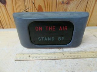 On The Air – Stand By – Vintage Radio Studio Light Up Sign