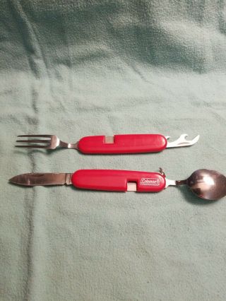 3.  5 Inch Red Vintage Coleman Hobo Folding Pocket Knife