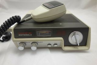 Vintage Motorola Mocat 40 Cb Radio With Mic A