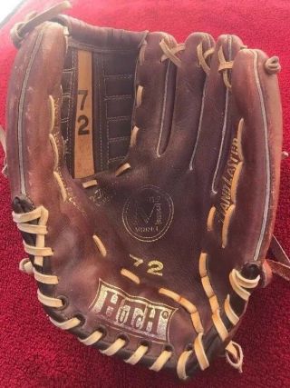 Vintage Hutch Athletic Monster Model Baseball Glove Rh Tanned Leather Hand Laced