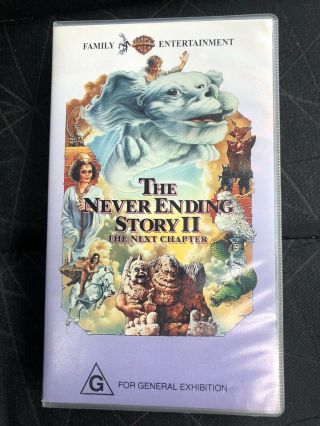 The Never Ending Story 2 The Next Chapter Vhs Tape 1997 Vintage Neverending