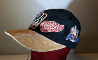 Vtg Starter Detroit Red Wings 1997 Stanley Cup Champions Velcroback Hat Osfm