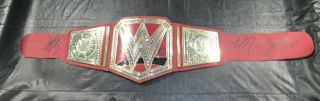 Wwe Universal Title Belt Signed By Finn Balor Kevin Owens Bill Goldberg Wow