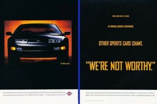 1995 1996 Nissan 300 - Zx 300zx 2page Advertisement Print Art Car Ad J996