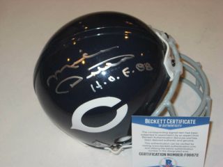 Mike Ditka Signed Chicago Bears Mini - Helmet,  Beckett