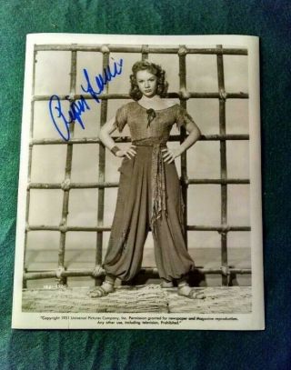 Piper Laurie Signed Vintage 1951 Lobby/publicity Photo