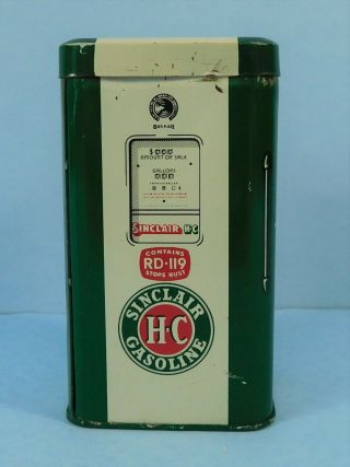 Vintage Sinclair Gasoline Tin Bank