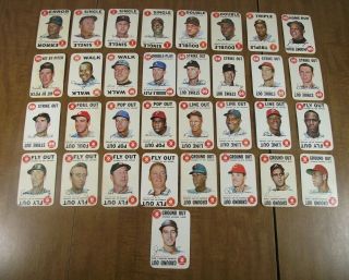 1968 Topps Game Complete 33 Card Set Mickey Mantle Roberto Clemente Aaron Rose