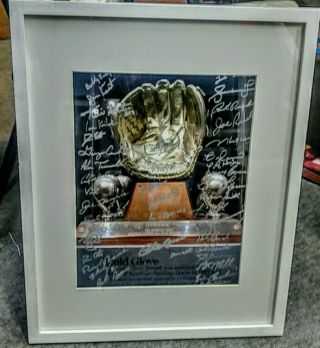 Gold Glove Award Signed Autograghed Photo With 20,  Sigs
