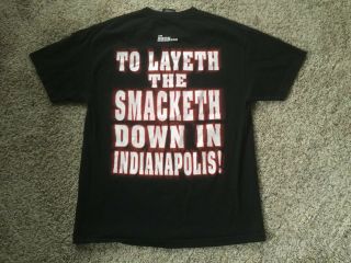 Vtg Wwf Wwe Shirt Sz Large Finally The Rock Has Come Back To Indianapolis