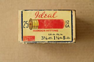 Hibbard,  Spencer,  Bartlett & Co.  Ideal 12 Gauge 2 - Piece Empty Shotgun Shell Box