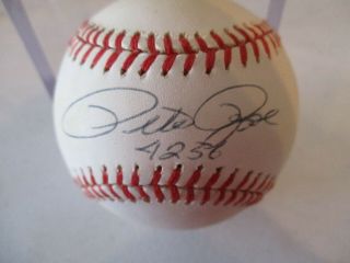 Jsa Authentic Signed Pete Rose " 4256 " Auto National League Baseball