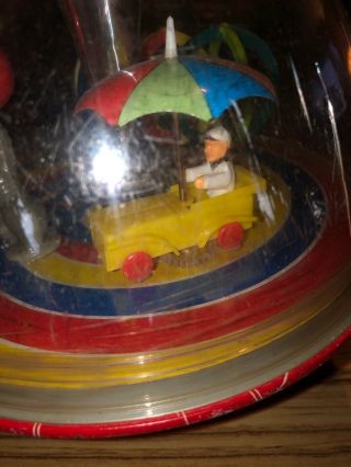 Vintage 1950’s LBZ Spin Top Toy West Germany Circus Themed 2