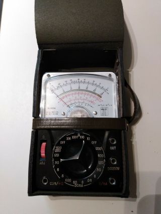 Vintage Lafayette Analog Volt Ohm Meter With Case Japan