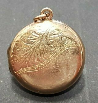 Vintage 9ct Gold Front And Back Picture Locket