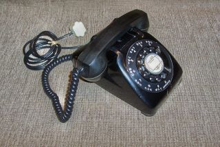 1950s Automatic Electric Black Rotary Dial Phone Vintage Telephone Goshen In