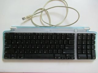 Vintage Apple M2452 Imac/g3 Teal Bondi Blue Aqua Usb Keyboard 1998