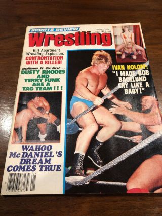 Sports Review Wrestling January 1979 Ivan Koloff Vintage Girl Apartment Wrestli