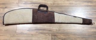 Vintage Kolpin Suede Shotgun Rifle Padded Carrying Case Sleeve