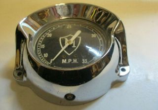 Vintage Muskegon Outdoor Specialties Speedometer 35 M.  P.  H.