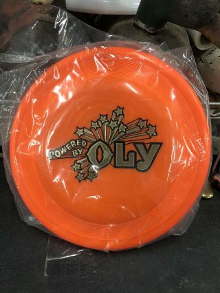 Vtg.  1975 Whamo Frisbee Olympia Beer " Powered By Oly Beer " World Class 119g