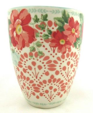 Pioneer Woman Vintage Floral 24 oz Jumbo Latte Mug Cup Red Coral Teal 3