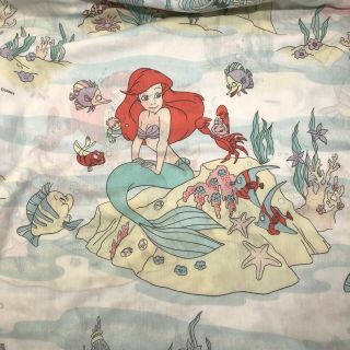 Vtg 1989 The Little Mermaid Twin Sheet Set Disney Classics Disney Princess 3 Pc 3