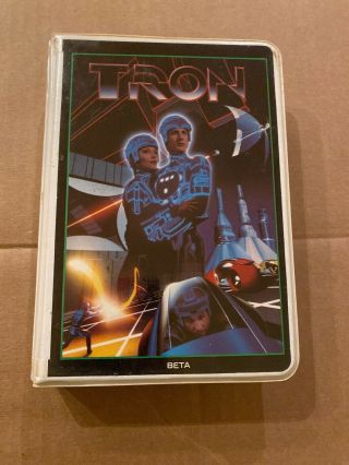 Tron Movie Beta Betamax Tape Disney 1982 Vintage Disney