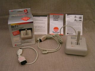 Vintage Suncom Tac1,  Joystick Controller For Apple Ii & Ibm Pc W/box,  Papers