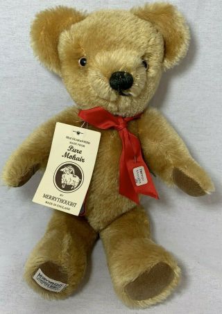 Vintage Merrythought Mohair Jointed Bear Gold Plush Teddy 14 " Tag Purchased 1985