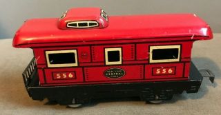 Vintage Marx Tin O Scale Caboose Car 556 York Central Lines Model Train Rr