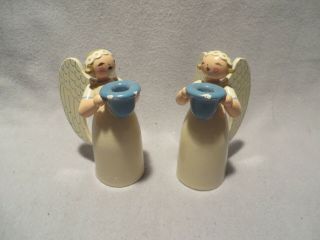 Vintage Wendt & Kuhn Erzgebirge Angel Candle Holders