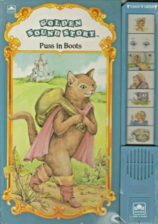 Golden Sound Story Book Like Vintage 1992 Puss In Boots