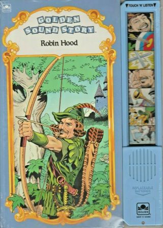 Golden Sound Story Book Like Vintage 1992 Robin Hood