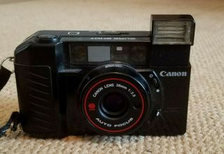 Vintage Canon Sure Shot AF Auto Focus 38MM 1:2.  8 Point & Shoot Camera, 3
